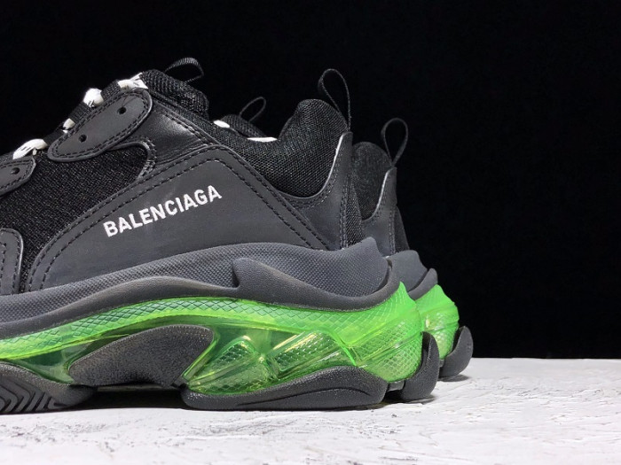 BLEN Triple S Clear Sole balck and green 541624 W09O1 3861