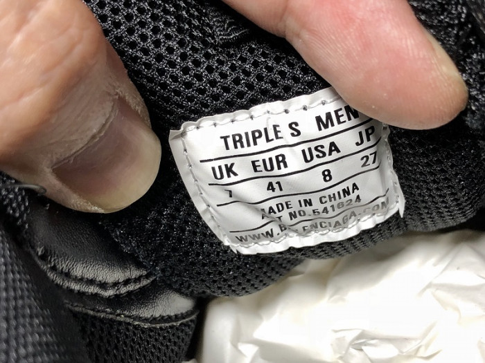 BLEN Triple S Clear Sole balck and green 541624 W09O1 3861