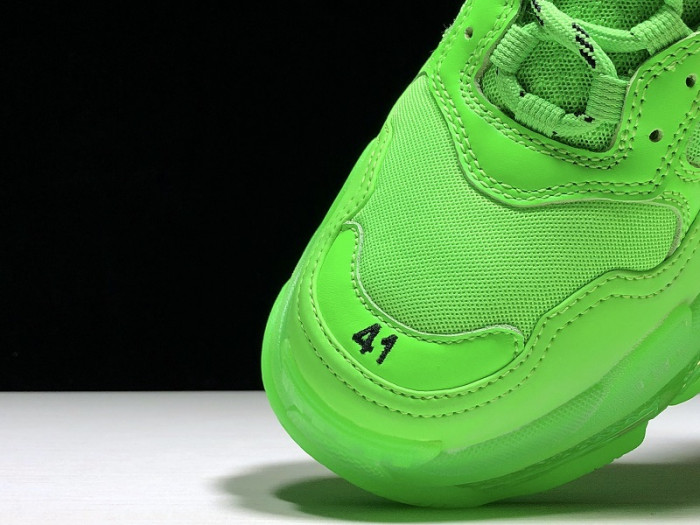 BLEN Triple S Neon Green Clear Sole  541624 W09OL 3801
