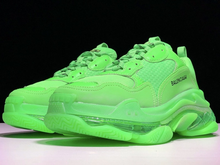 BLEN Triple S Neon Green Clear Sole  541624 W09OL 3801