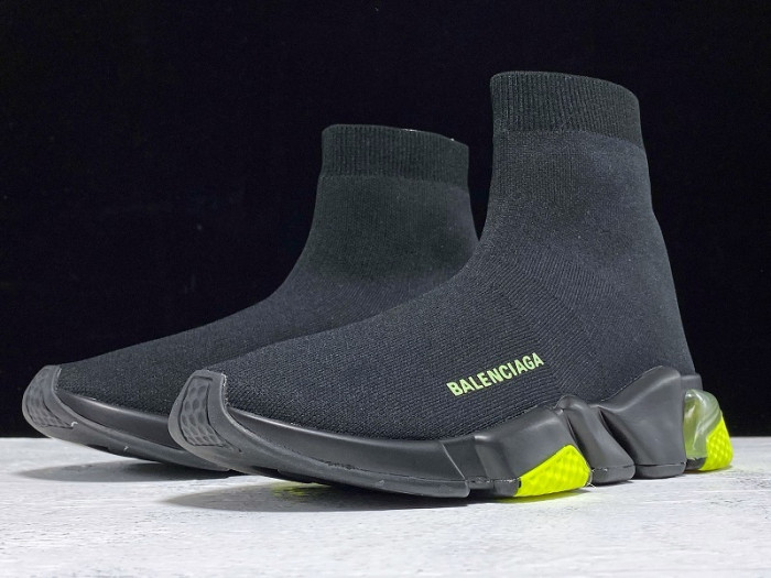 BLEN SNEAKER SPEED HIGH NOIR AND VERT 360-517319W07U01007