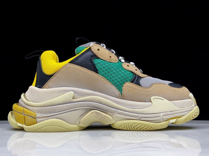 BLEN Triple S Beige Green Yellow 483513 W06E3 7070