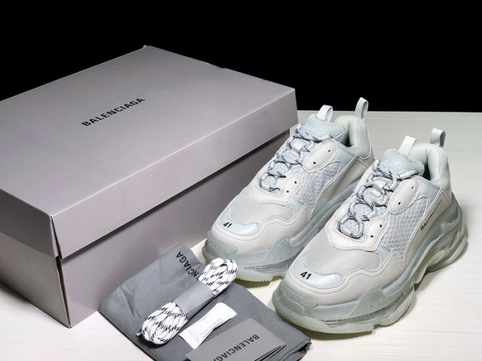BLEN Triple S Clear Sole Grey  541624W09O11705