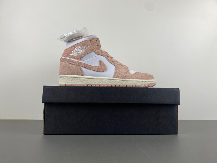 AIR JORDAN 1 MID SE "LEGEND PINK" GS SHOES  FN7432-161