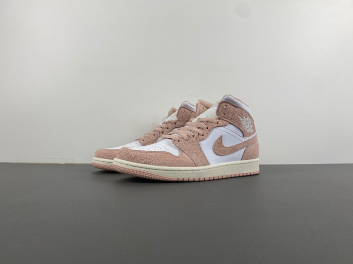 AIR JORDAN 1 MID SE "LEGEND PINK" GS SHOES  FN7432-161