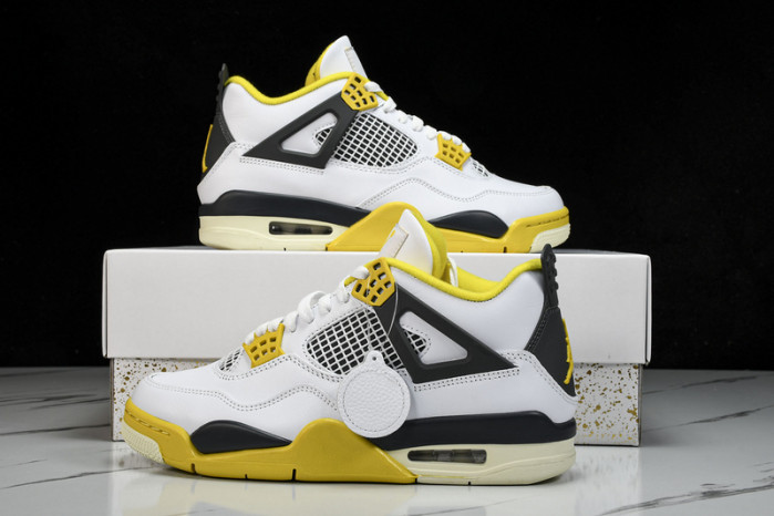 AIR JORDAN 4 RETRO "VIVID SULFUR" AQ9129-101
