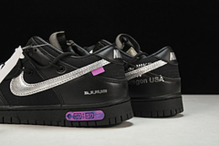 OH™ x Nike Dunk Low "The 50" In Black/Silver DM1602-001