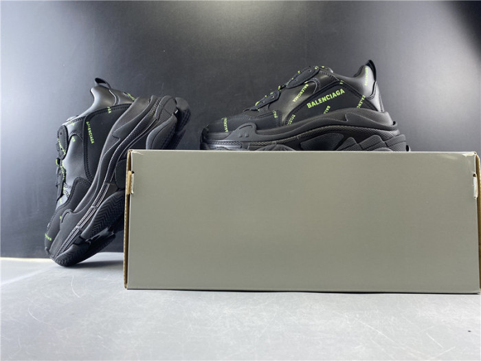 blen triple s black and green Ba*len*cia*ga letter 541624 w09ol 3801020