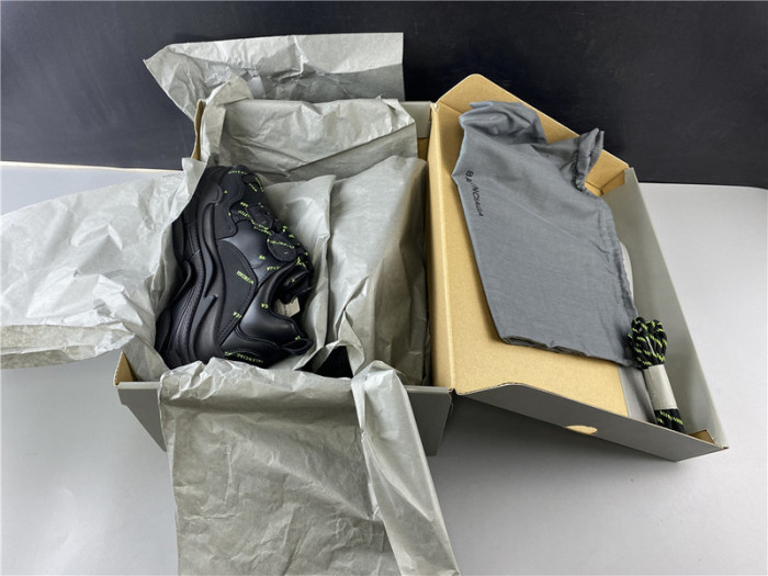 blen triple s black and green Ba*len*cia*ga letter 541624 w09ol 3801020