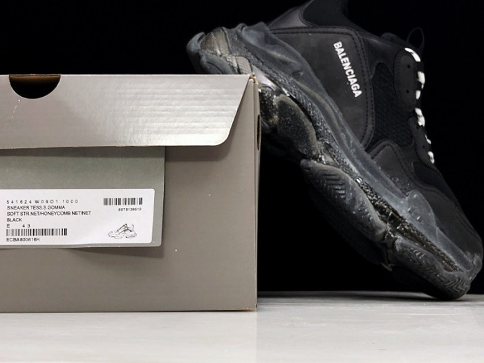 BLEN Triple S Black Clear Sole 544351 W09O 11000