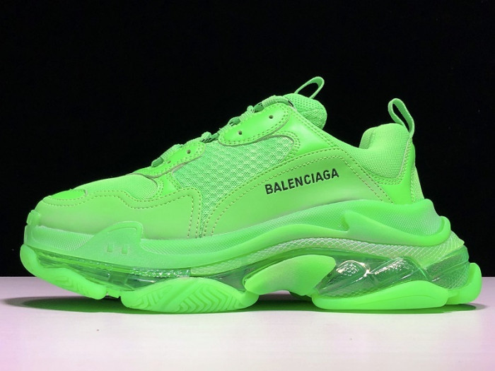 BLEN Triple S Neon Green Clear Sole  541624 W09OL 3801