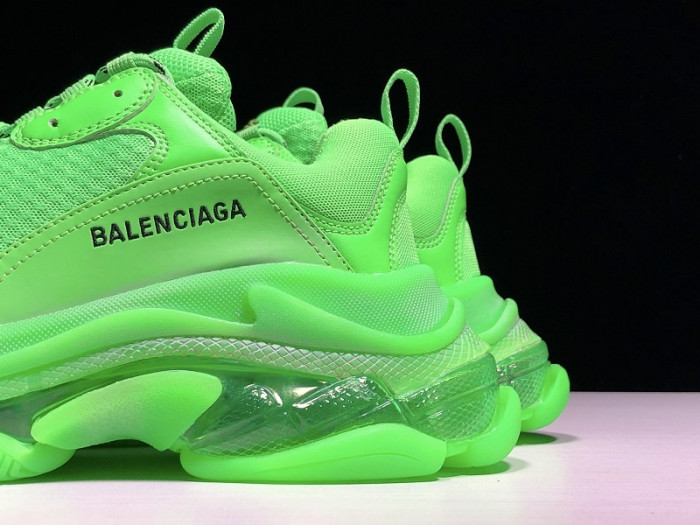 BLEN Triple S Neon Green Clear Sole  541624 W09OL 3801