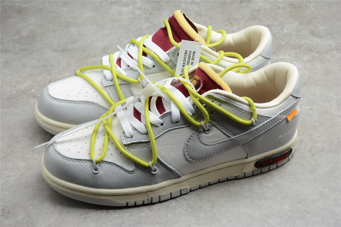 OH x Nike SB Dunk Low OW Platinum White Grey DM1602-106