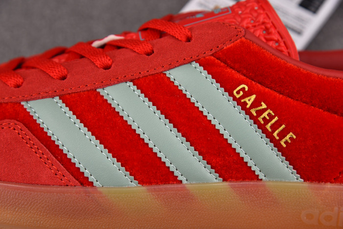 AD Gazelle Indoor Better Scarlet Hazy Green  IG6786