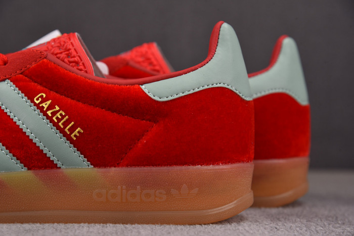 AD Gazelle Indoor Better Scarlet Hazy Green  IG6786