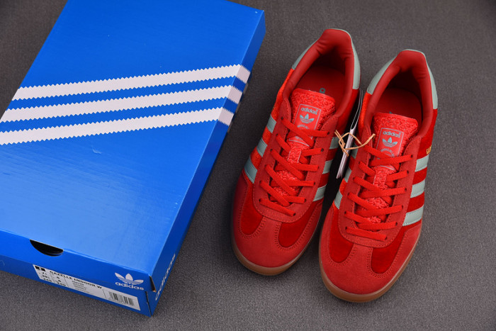 AD Gazelle Indoor Better Scarlet Hazy Green  IG6786