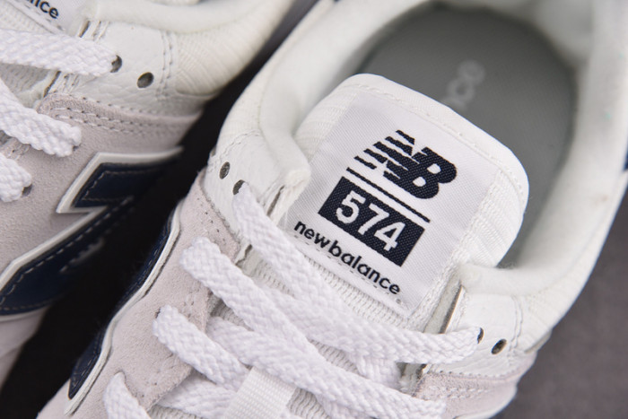 New Balance 574 White Navy Gum ML574TF2
