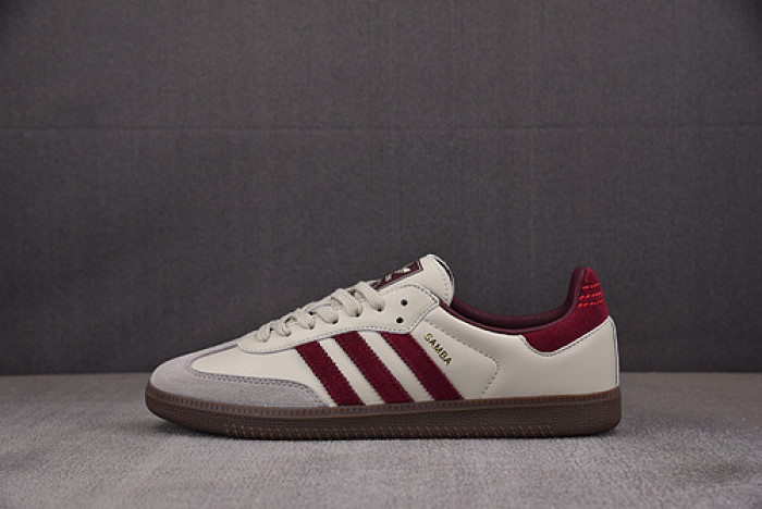 AD Samba OG Putty Grey Maroon  ID1482